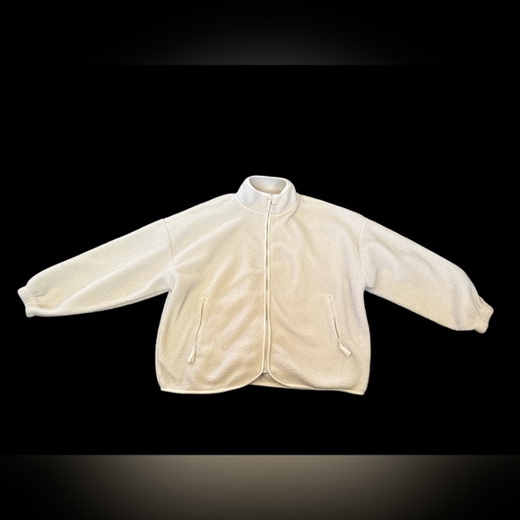 PacSun Cream Fleece Jacket - Picture 1 of 5